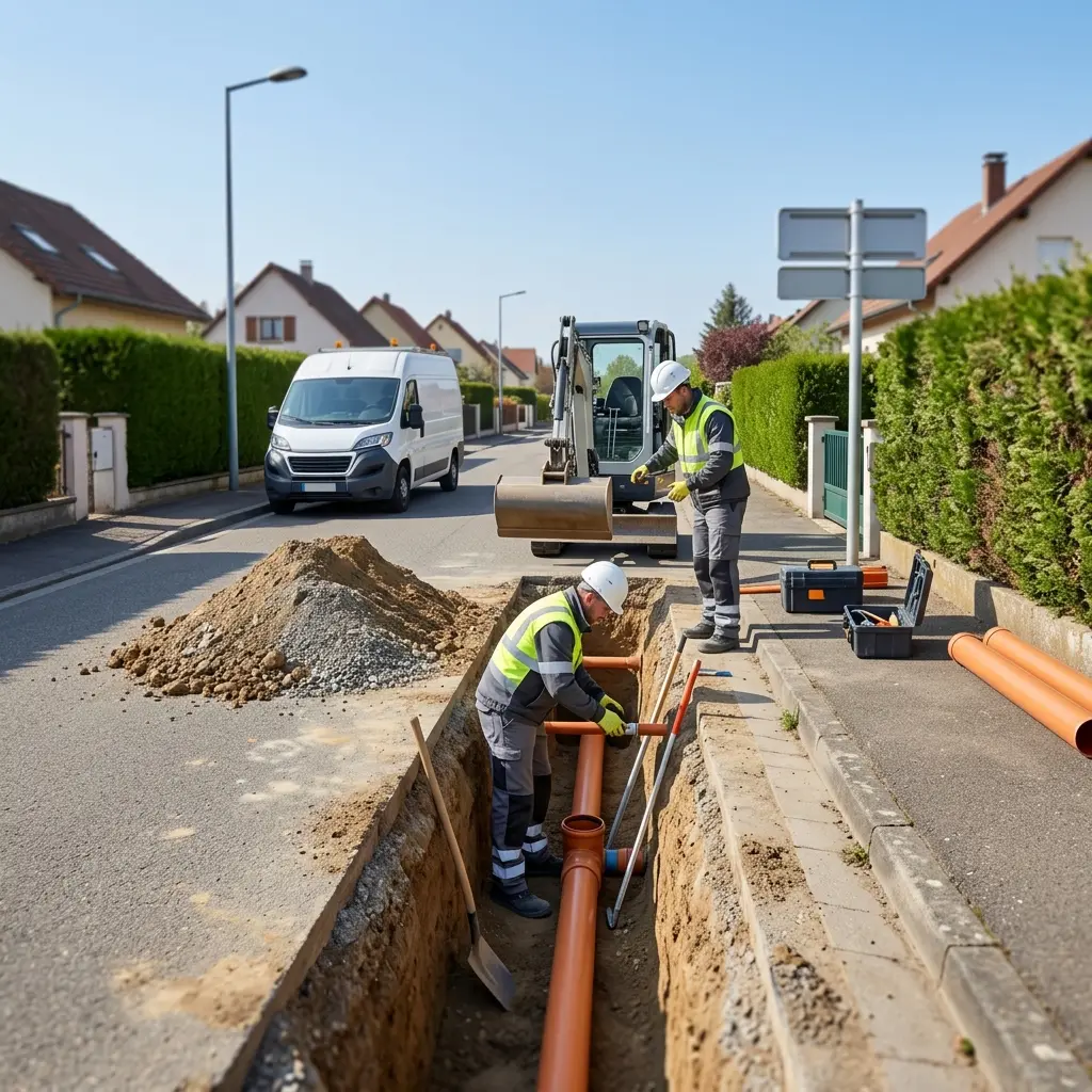 Raccordement au tout à l'égout Ruelisheim (68270)