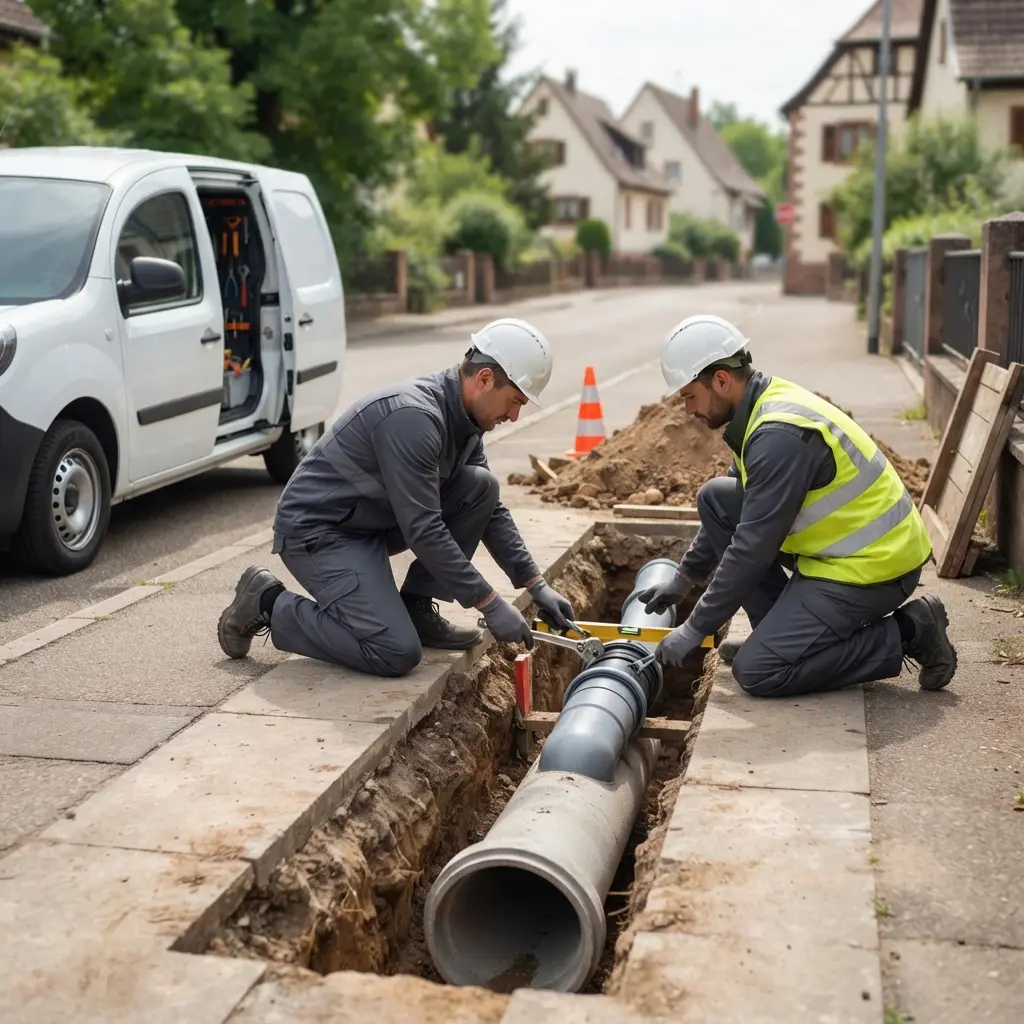 Raccordement au tout à l'égout Wittenheim (68270)