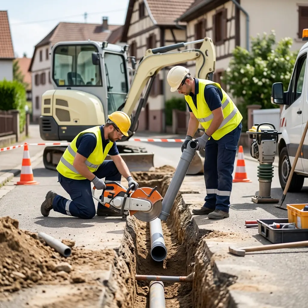 Raccordement au tout à l'égout Masevaux-Niederbruck (68290)