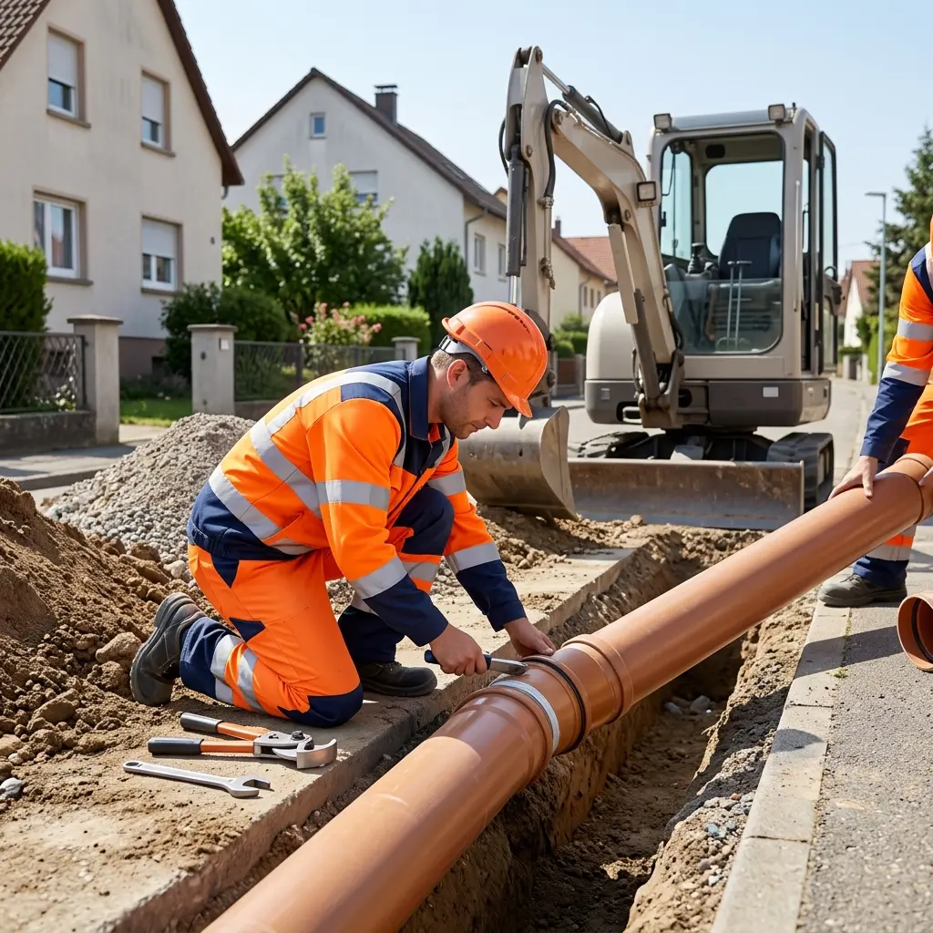 Raccordement au tout à l'égout Saint-Louis (68300)