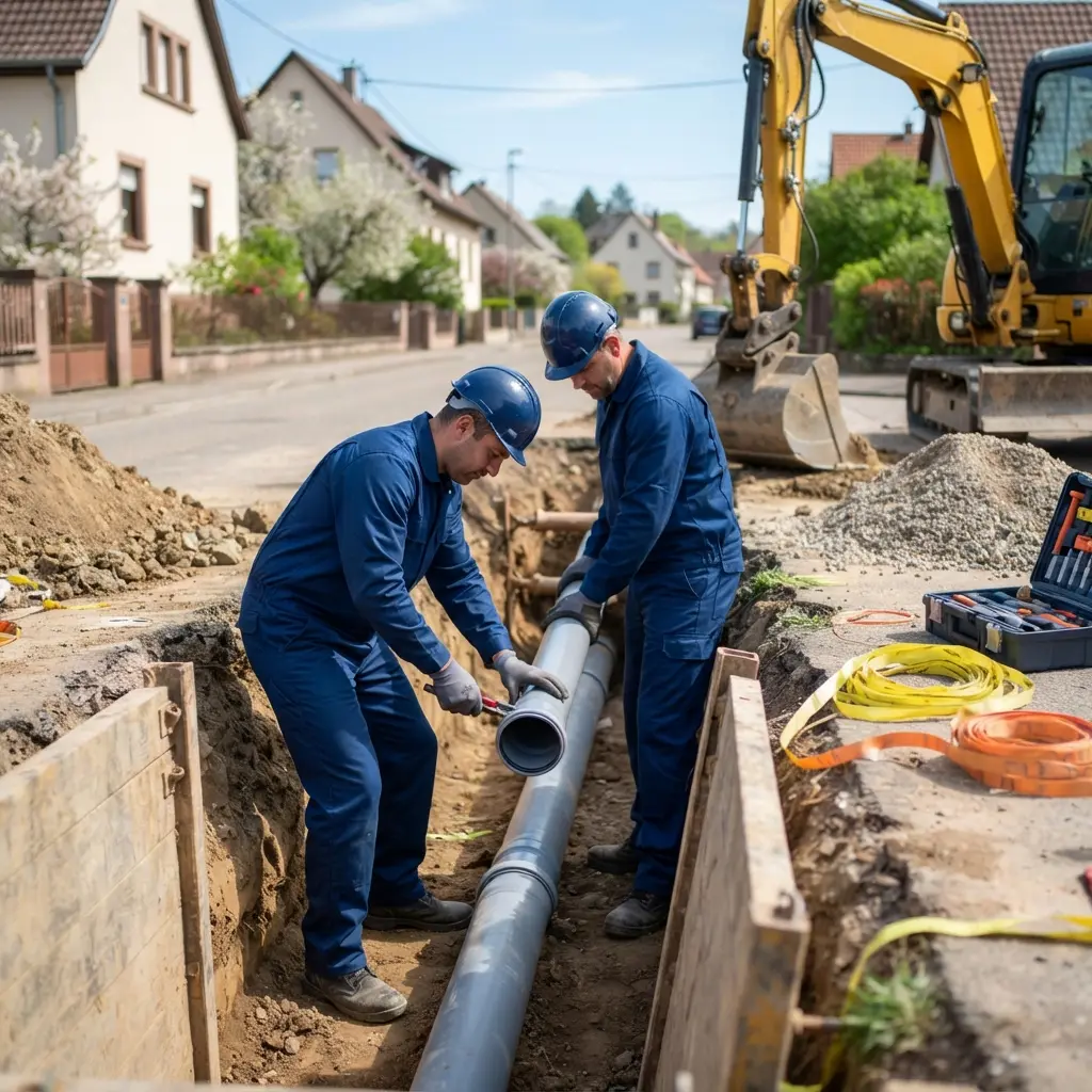 Raccordement au tout à l'égout Issenheim (68500)