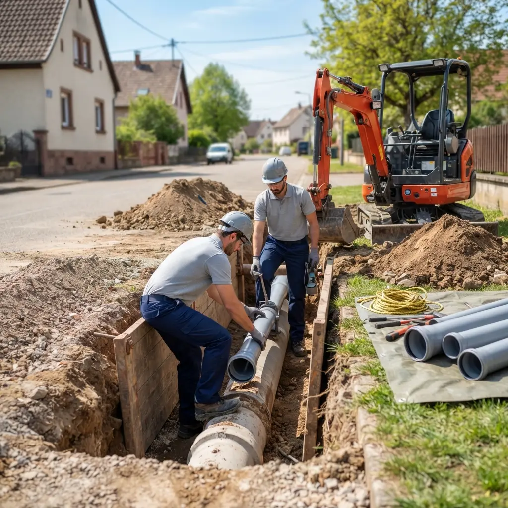 Pourquoi choisir un professionnel local pour le raccordement au tout à l'égout à Bollwiller ?