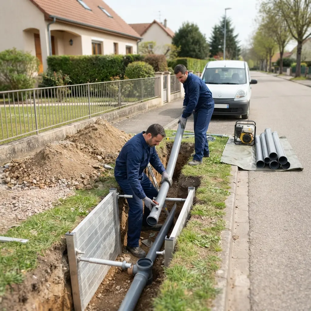 Raccordement au tout à l'égout Bollwiller (68540)