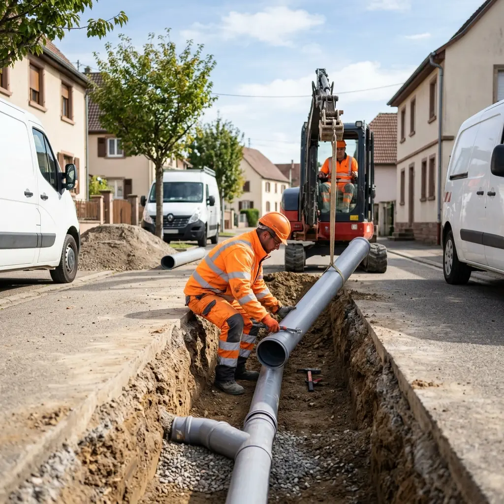 Raccordement au tout à l'égout Soultzmatt (68570)
