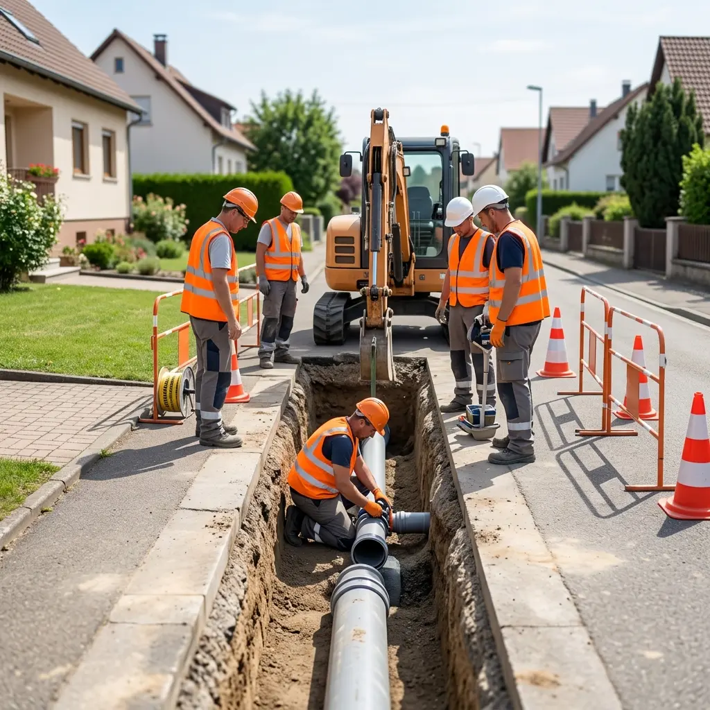 Raccordement au tout à l'égout Kembs (68680)