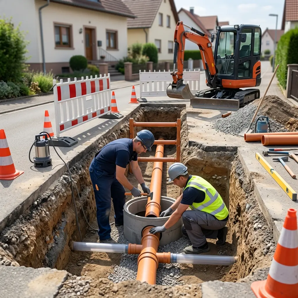 Raccordement au tout à l'égout Hochstatt (68720)