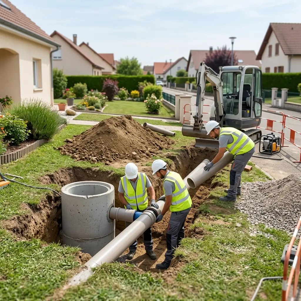 Raccordement au tout à l'égout Morschwiller-le-Bas (68790)