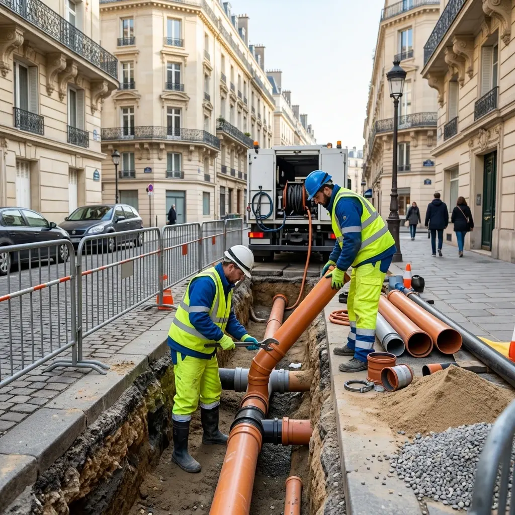 Raccordement au tout à l'égout Paris 1 (75001)