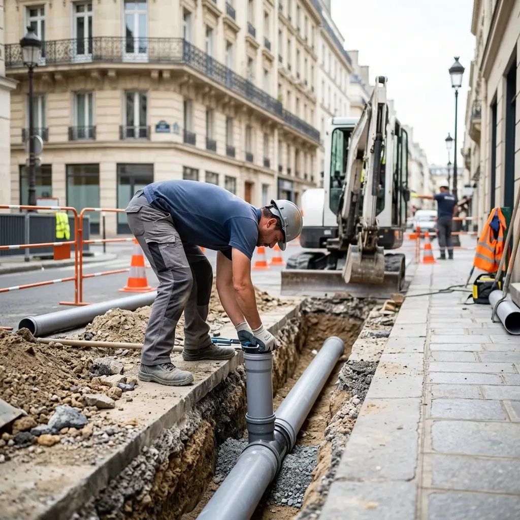 Raccordement au tout à l'égout Paris 2 (75002)