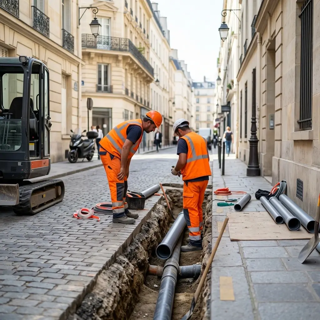 Raccordement au tout à l'égout Paris 4 (75004)