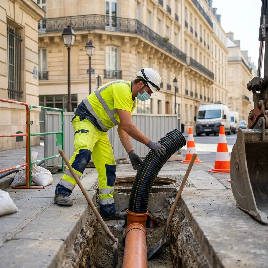 Raccordement au tout à l'égout Paris 5 (75005)