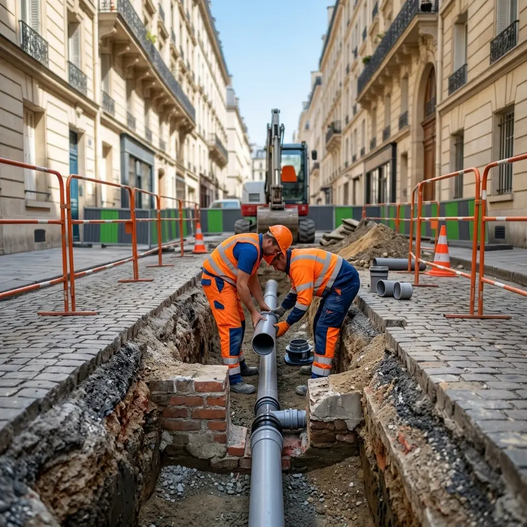Raccordement au tout à l'égout Paris 6 (75006)