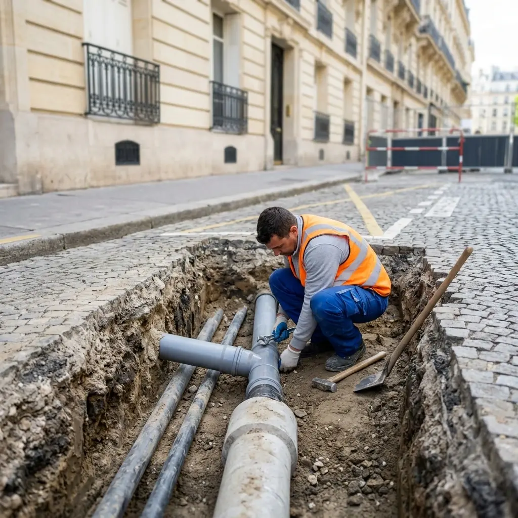 Raccordement au tout à l'égout Paris 7 (75007)