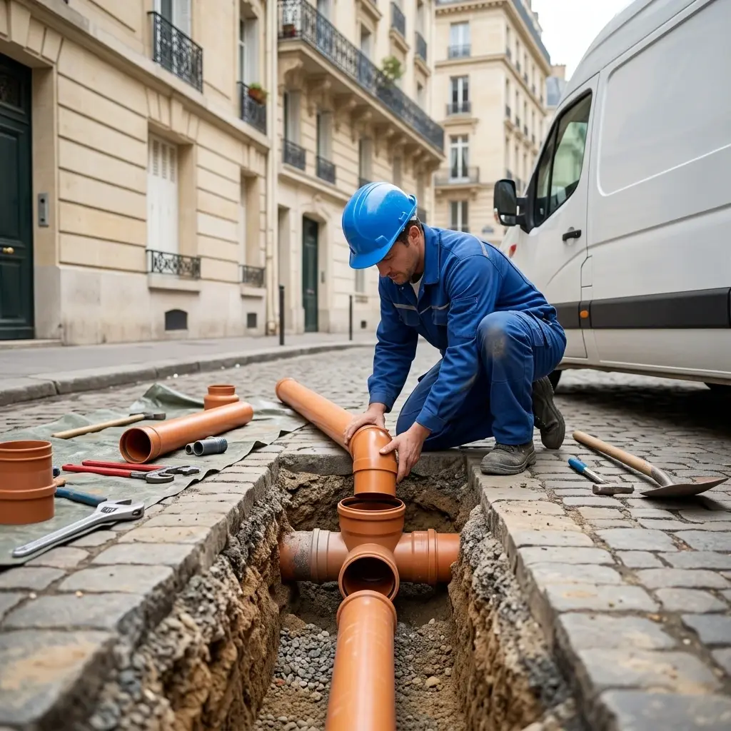 Raccordement au tout à l'égout Paris 8 (75008)