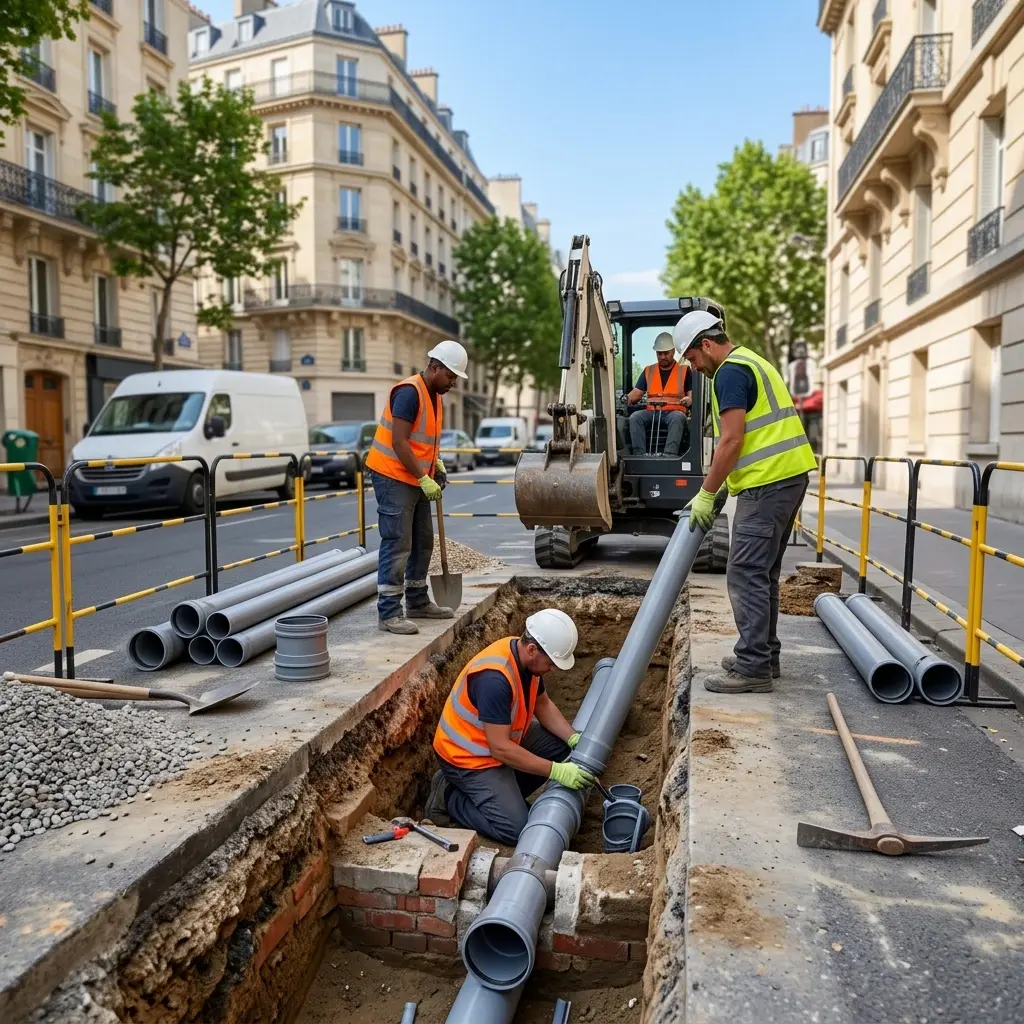 Raccordement au tout à l'égout Paris 13 (75013)