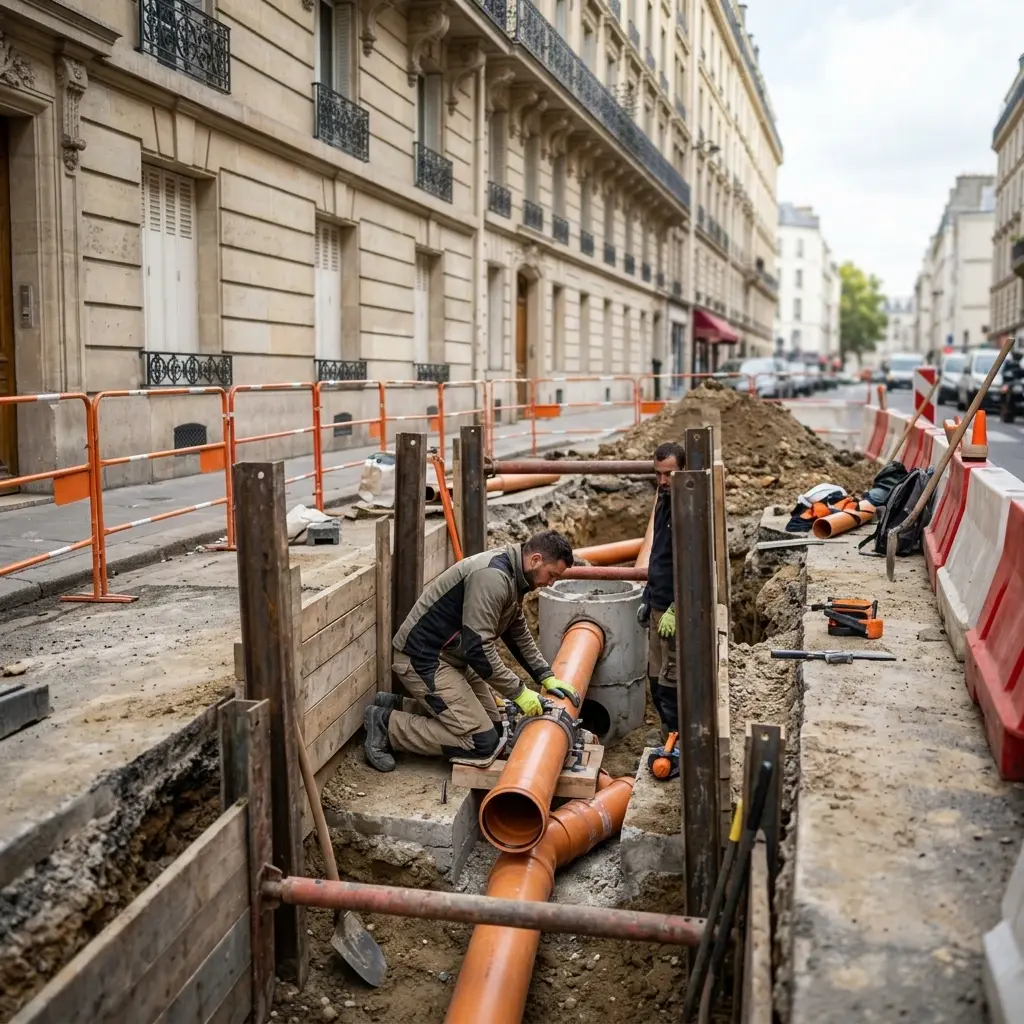 Comment préparer vos travaux de raccordement à Paris 19e