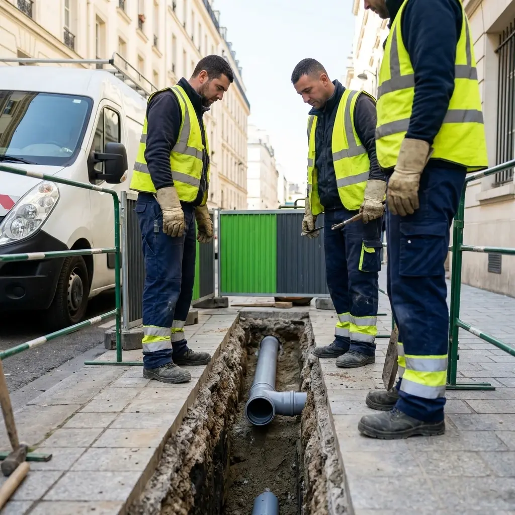 Raccordement au tout à l'égout Paris 19 (75019)