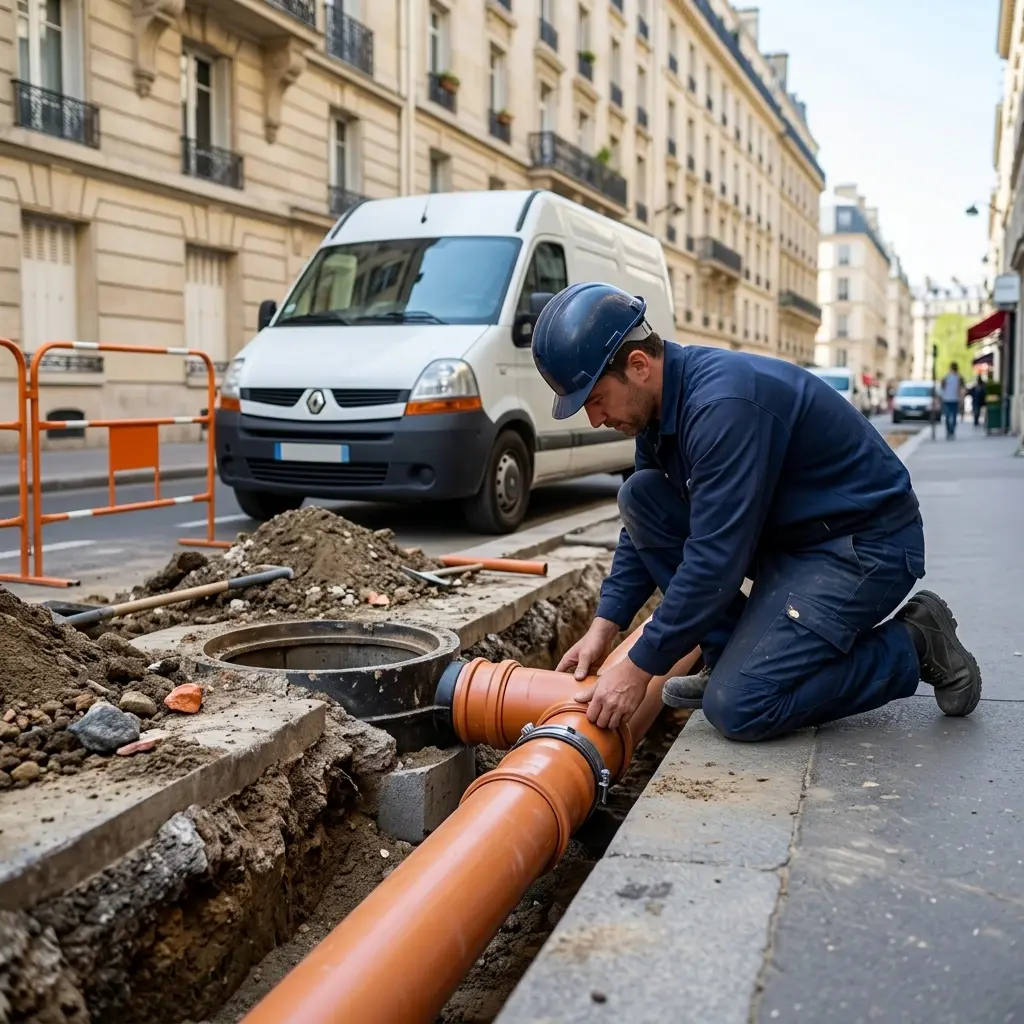 Raccordement au tout à l'égout Paris 20 (75020)