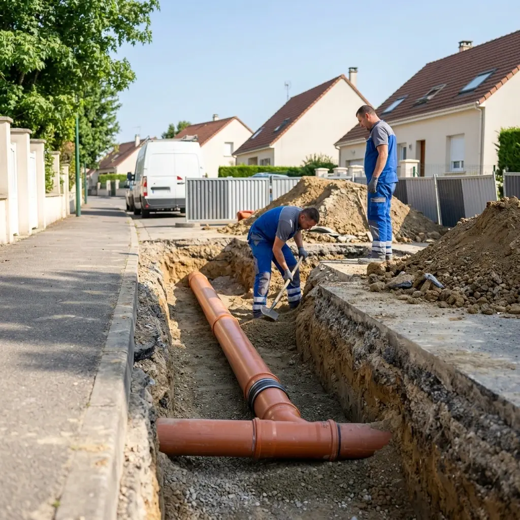 Raccordement au tout à l'égout Vaux-le-Pénil (77000)