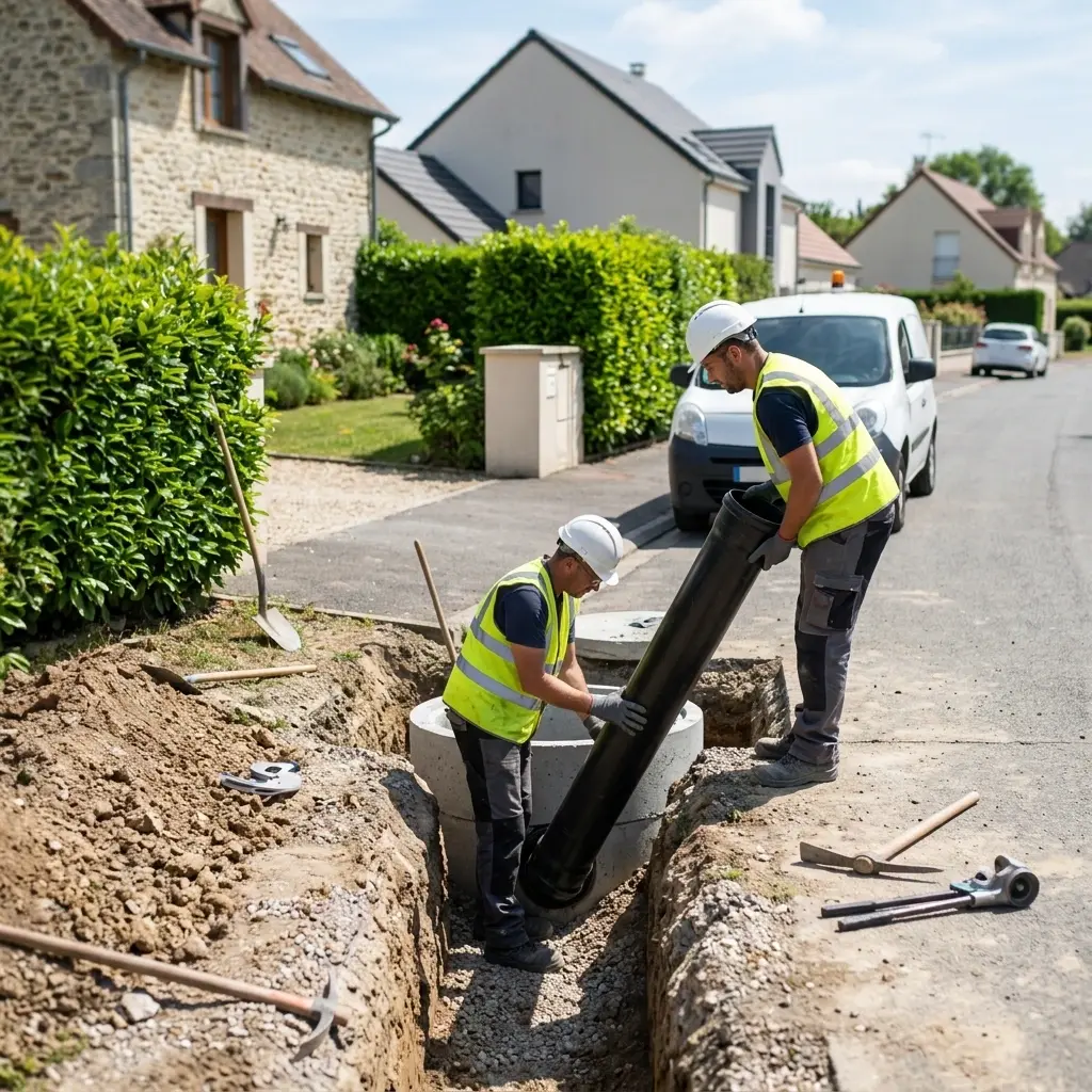 Raccordement au tout à l'égout Gouaix (77114)