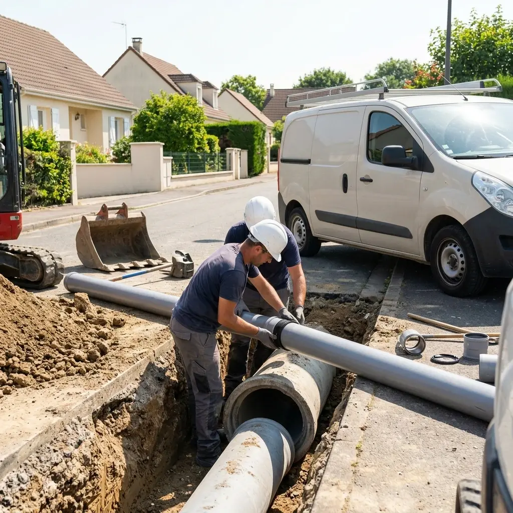 Raccordement au tout à l'égout Villiers-sur-Seine (77114)