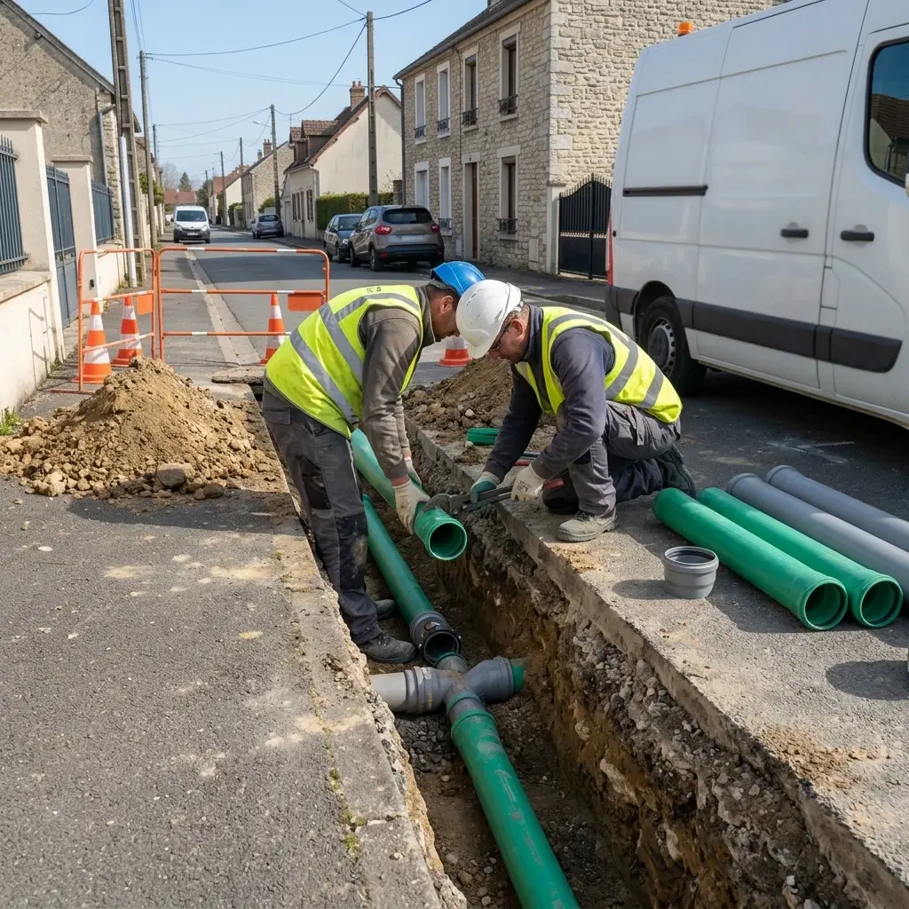 Raccordement au tout à l'égout Blandy (77115)