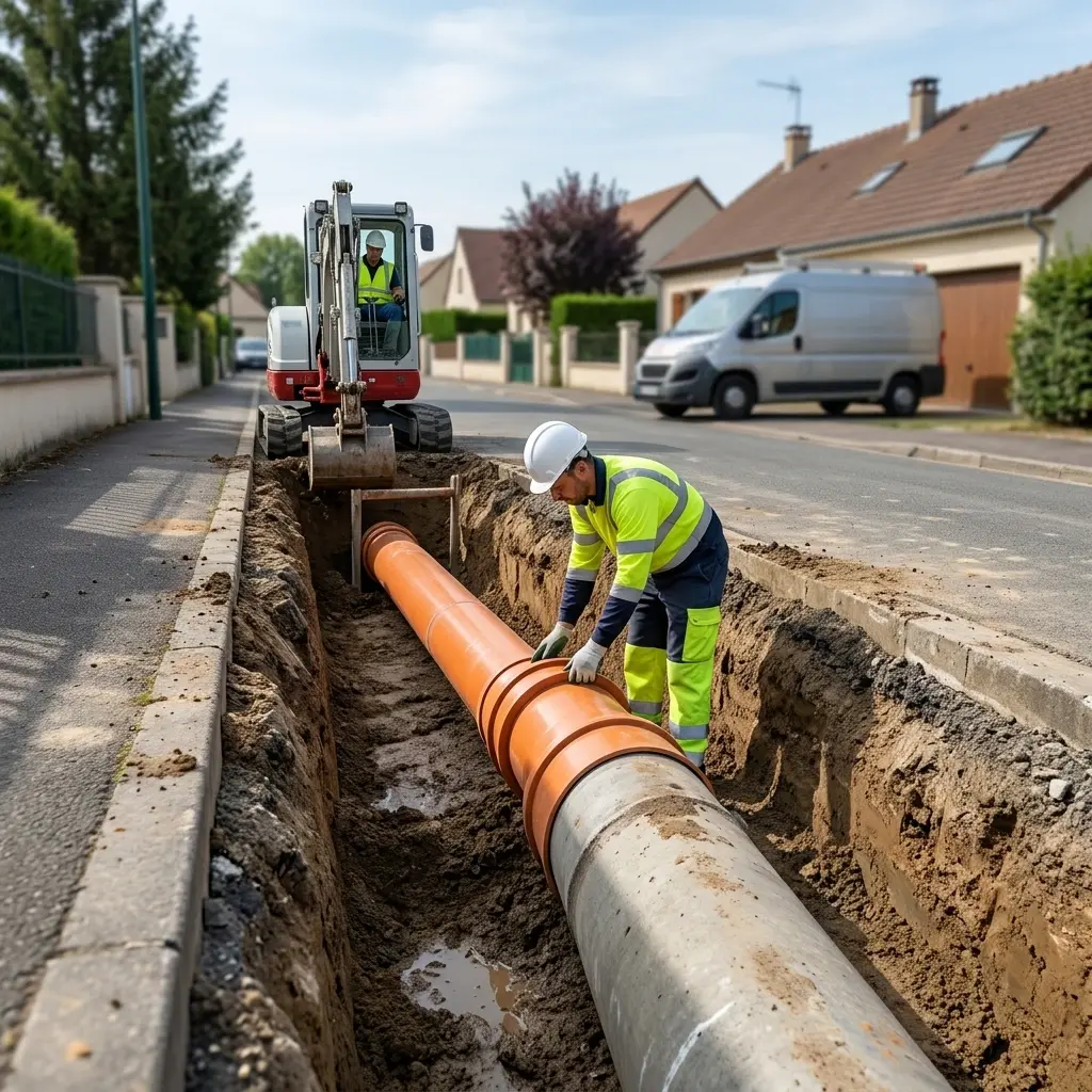 Raccordement au tout à l'égout Sivry-Courtry (77115)