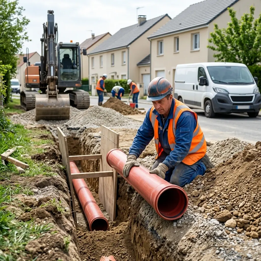 Expertise en raccordement au tout à l'égout à Aulnoy