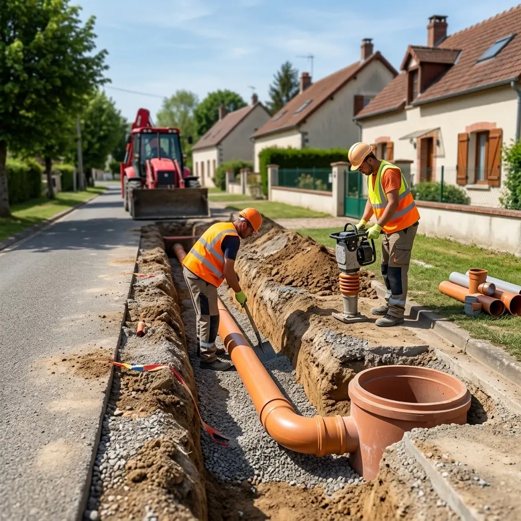 Comment se déroule le raccordement à Giremoutiers ?