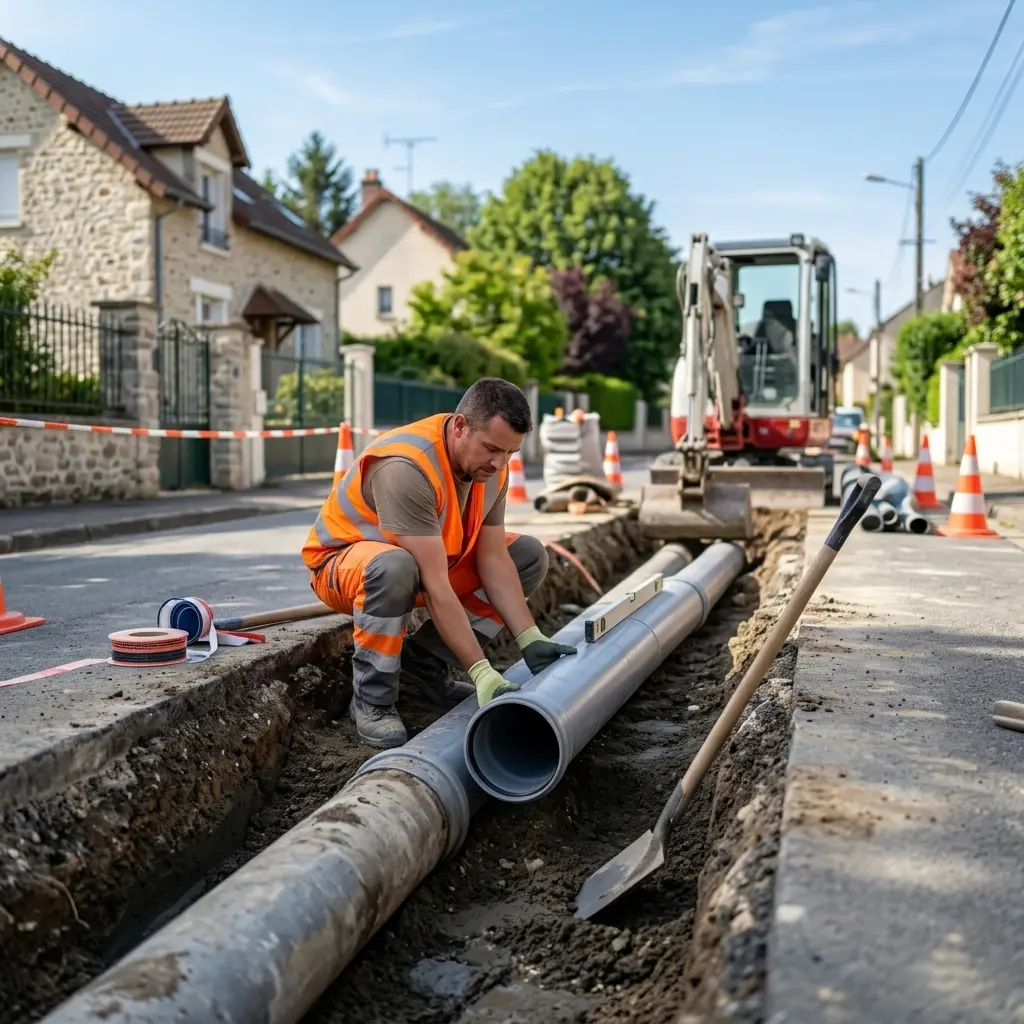 Raccordement au tout à l'égout Mauperthuis (77120)