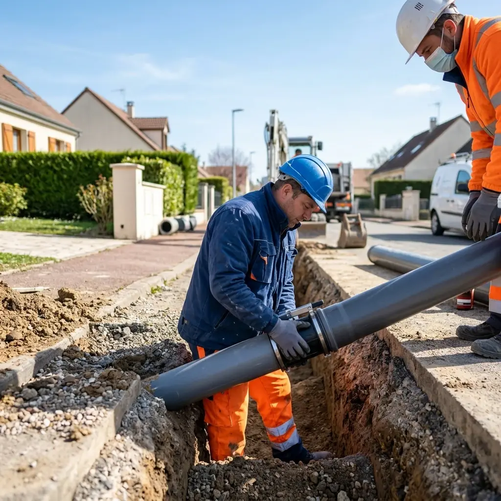 Raccordement au tout à l'égout Monthyon (77122)