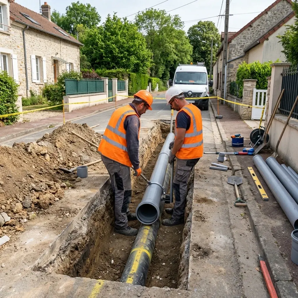 Raccordement au tout à l'égout Noisy-sur-École (77123)