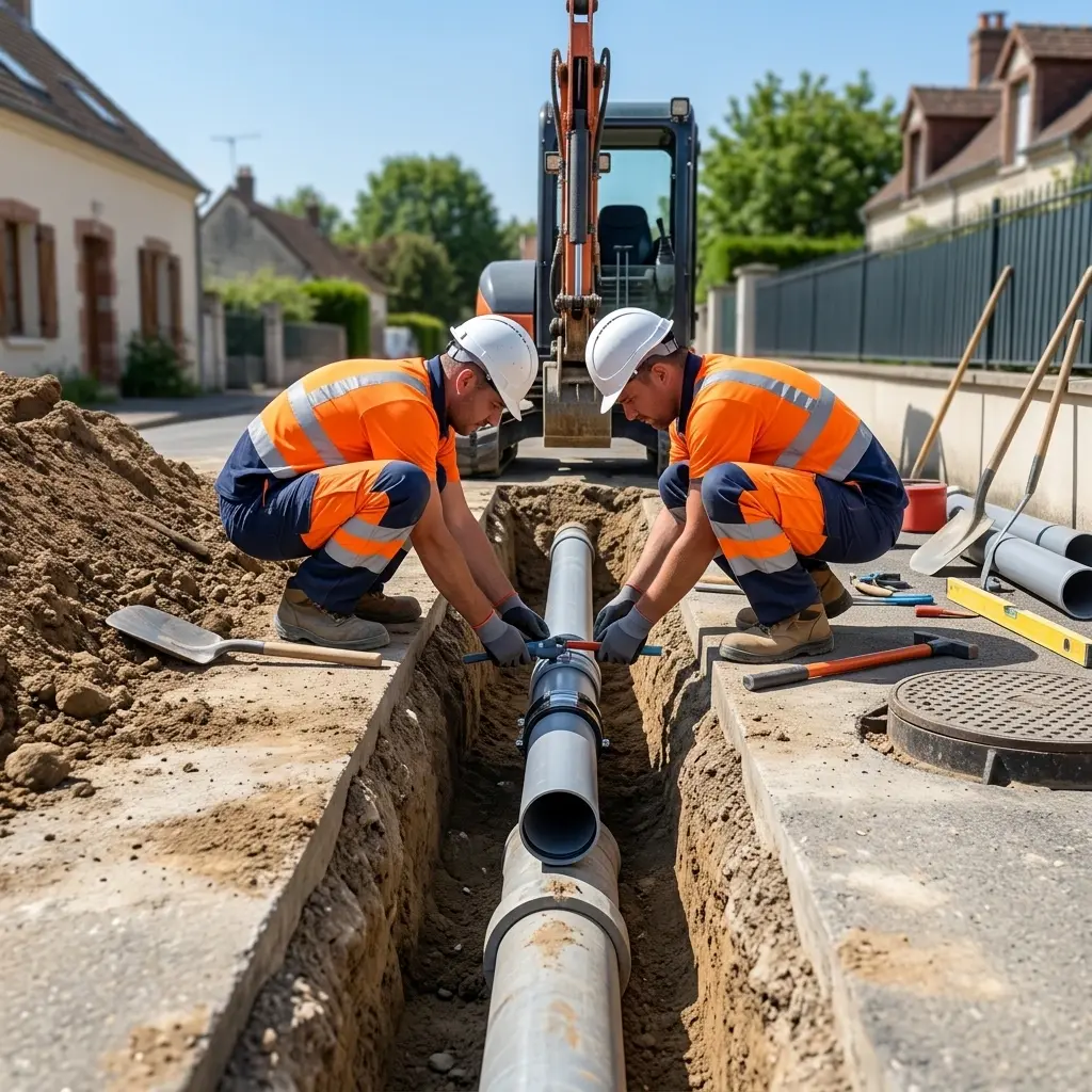 Raccordement au tout à l'égout Tousson (77123)