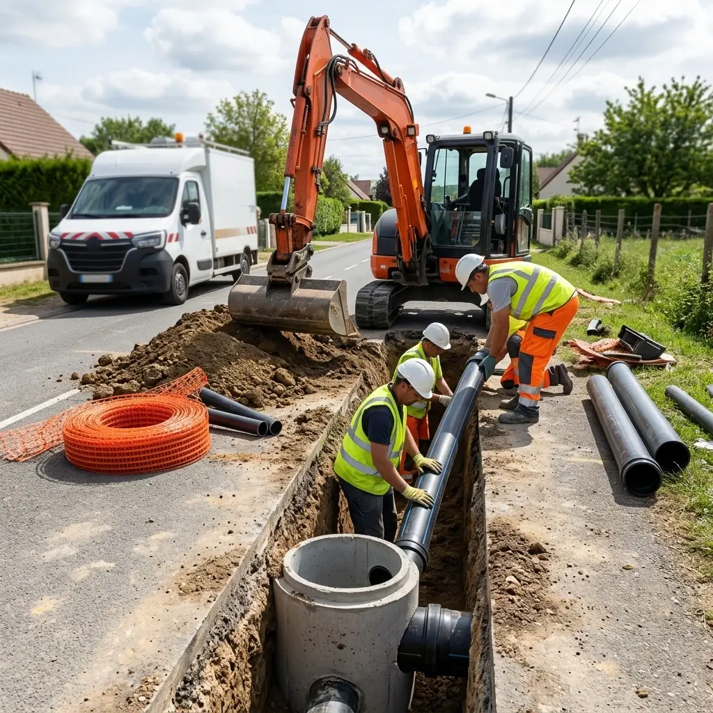 Raccordement au tout à l'égout Châtenay-sur-Seine (77126)