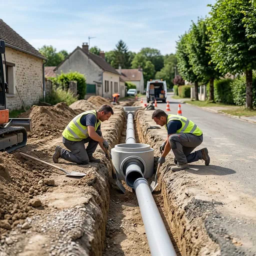 Raccordement au tout à l'égout Égligny (77126)