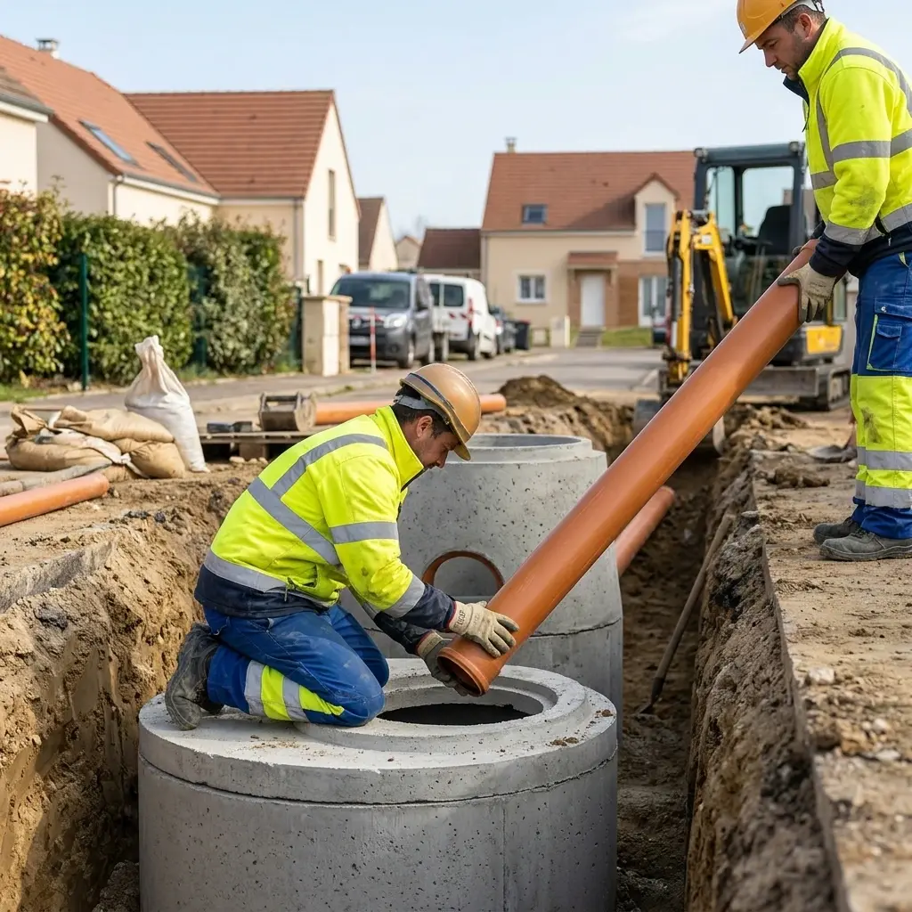 Raccordement au tout à l'égout Misy-sur-Yonne (77130)