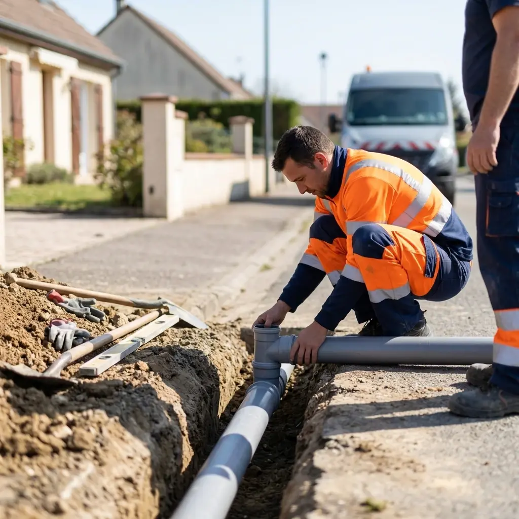 Raccordement au tout à l'égout Montereau-Fault-Yonne (77130)