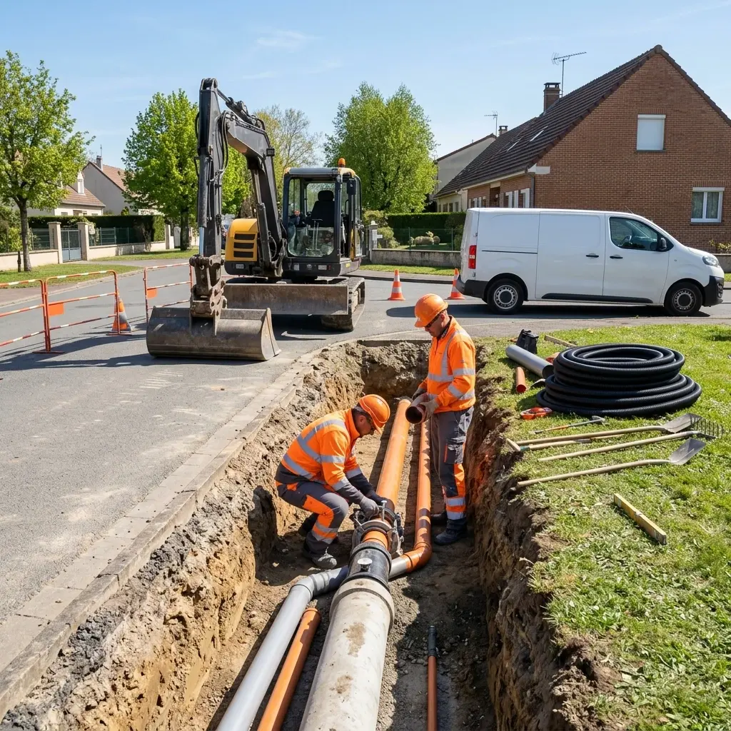Raccordement au tout à l'égout Varennes-sur-Seine (77130)