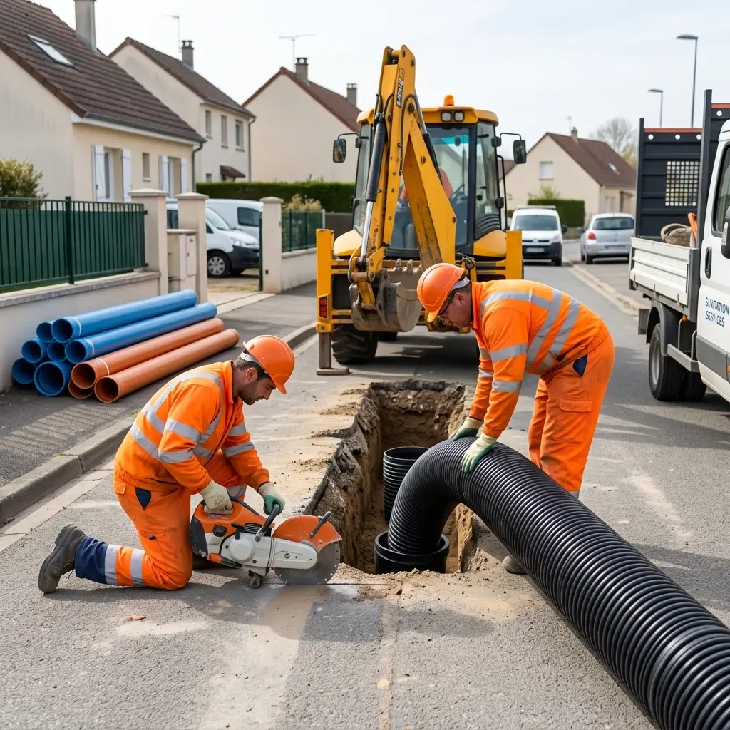 Raccordement au tout à l'égout Nemours (77140)