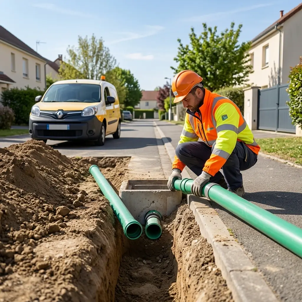 Raccordement au tout à l'égout Montévrain (77144)