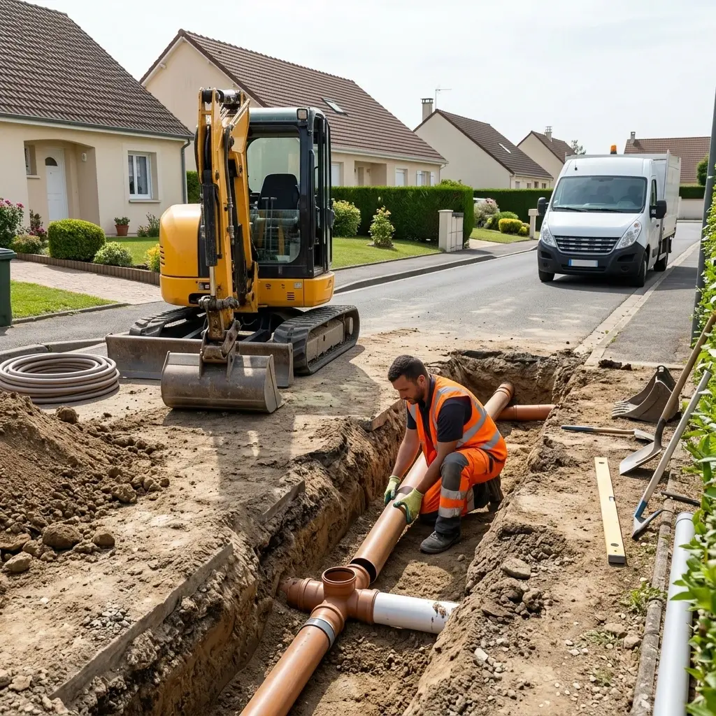 Raccordement au tout à l'égout Lésigny (77150)