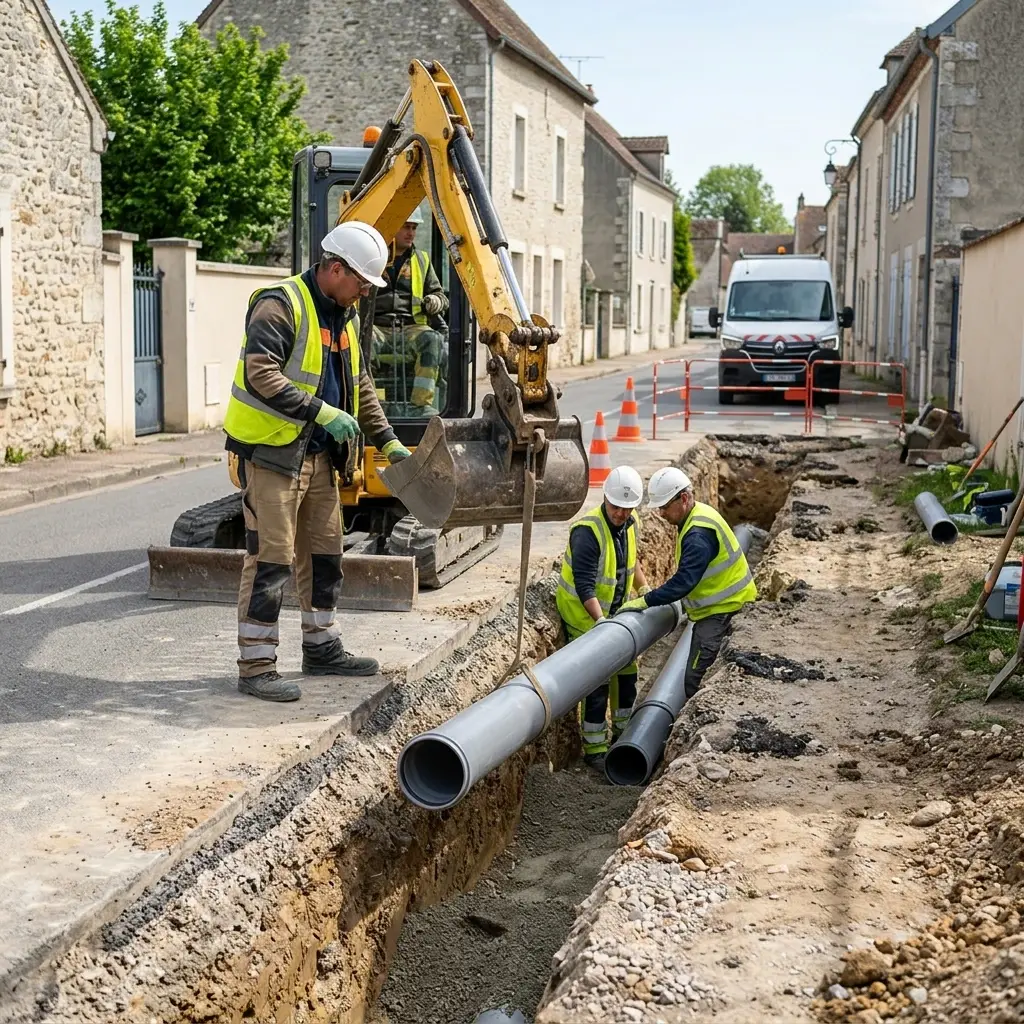 Raccordement au tout à l'égout Provins (77160)