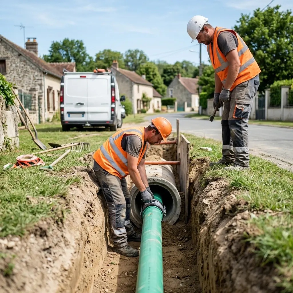 Raccordement au tout à l'égout Mortcerf (77163)