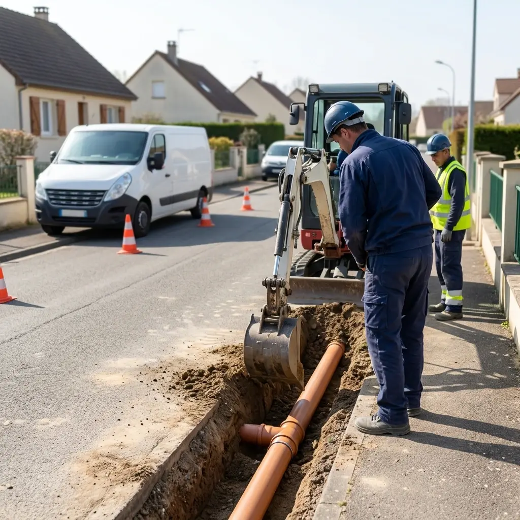 Raccordement au tout à l'égout Tigeaux (77163)