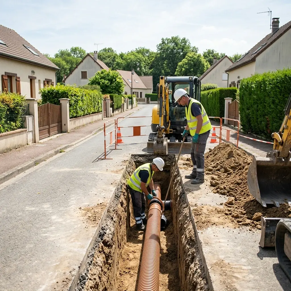 Raccordement au tout à l'égout Gesvres-le-Chapitre (77165)