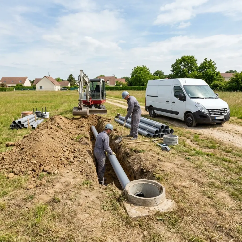 Raccordement au tout à l'égout Iverny (77165)