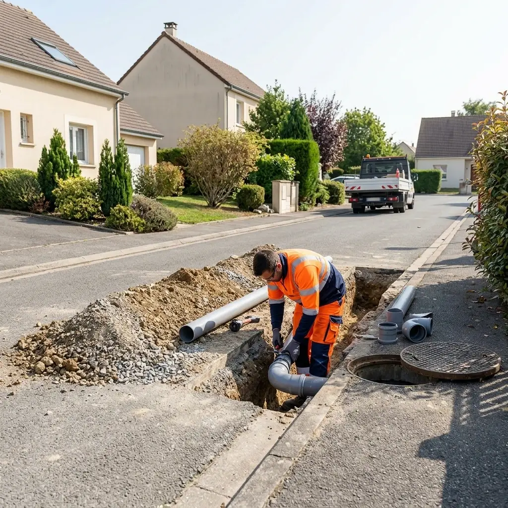 Comment se déroule le branchement au Plessis-aux-Bois ?