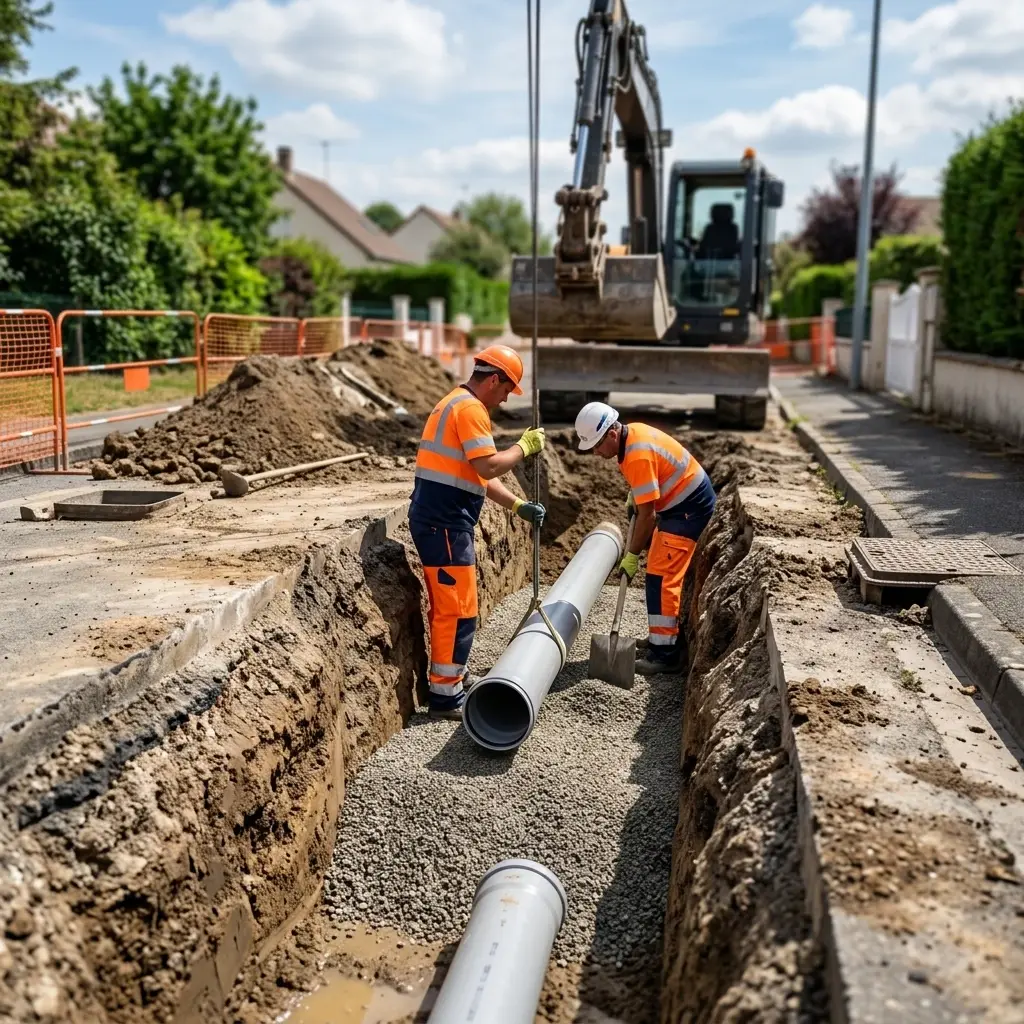 Comment se déroule le raccordement au Plessis-l'Évêque ?