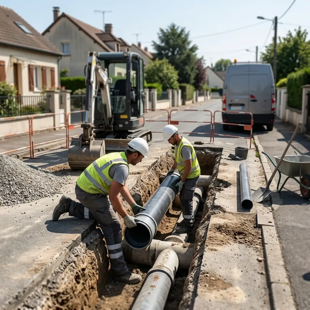 Raccordement au tout à l'égout Ormesson (77167)