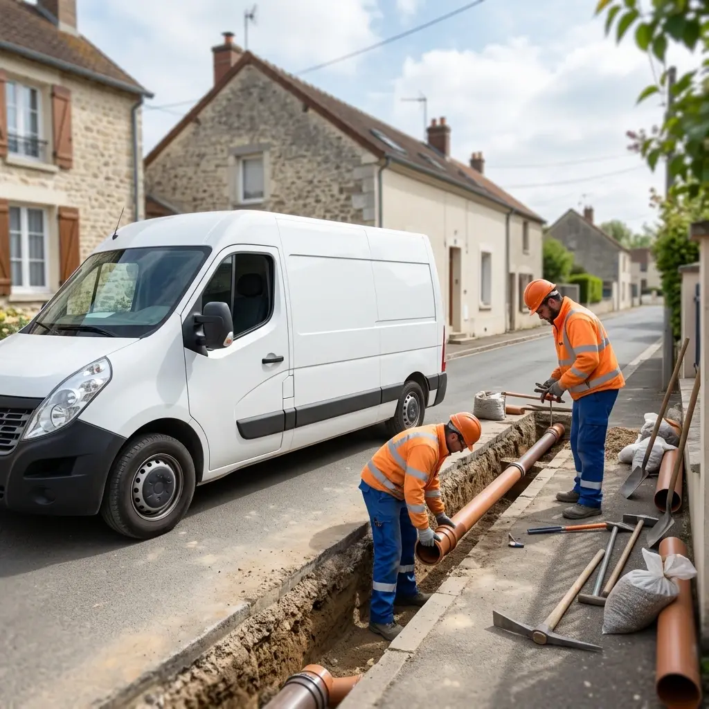 Raccordement au tout à l'égout Poligny (77167)